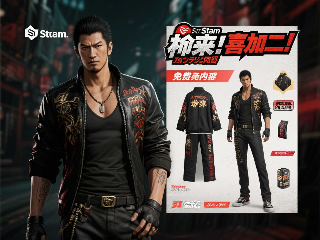 Steam双喜临门！免费领取《如龙8外传》桐生一马专属穿搭等好礼